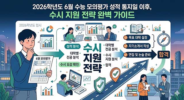 2026학년도 6월 수능 모의평가 성적 통지일 이후, 수시 지원 전략 완벽 가이드